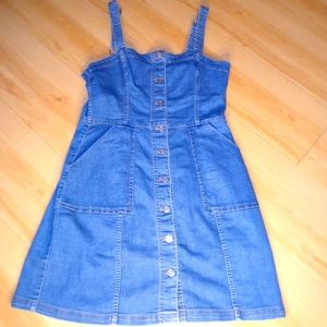 Denim Overall Dress from H&M